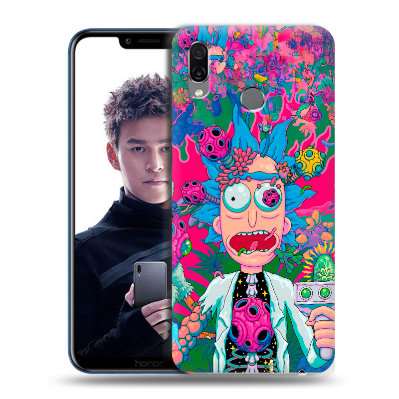 Силиконовый чехол на Huawei Honor Play с принтом Рик и Морти Rick Morty Силиконовый чехол на Huawei Honor Play с принтом Рик и Морти Rick Morty