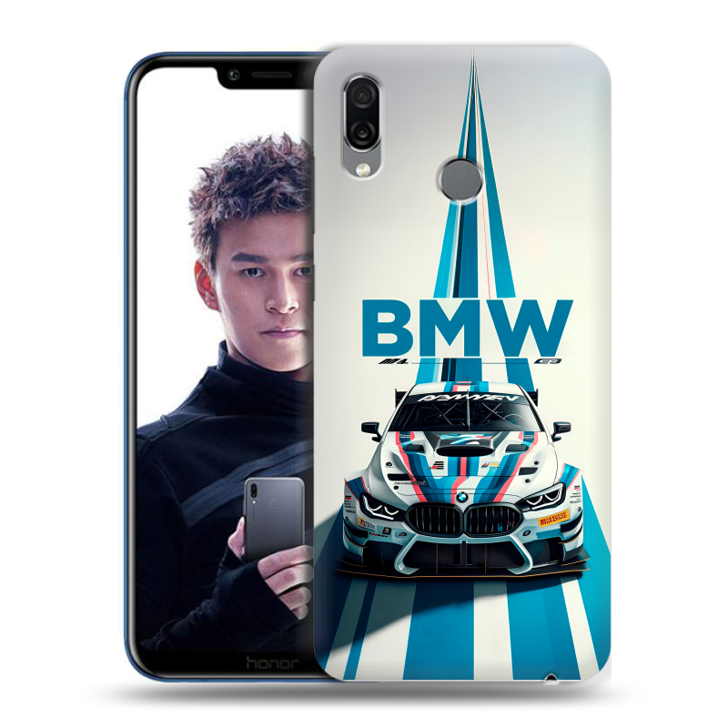 Силиконовый чехол на Huawei Honor Play с принтом БМВ BMW Силиконовый чехол на Huawei Honor Play с принтом БМВ BMW