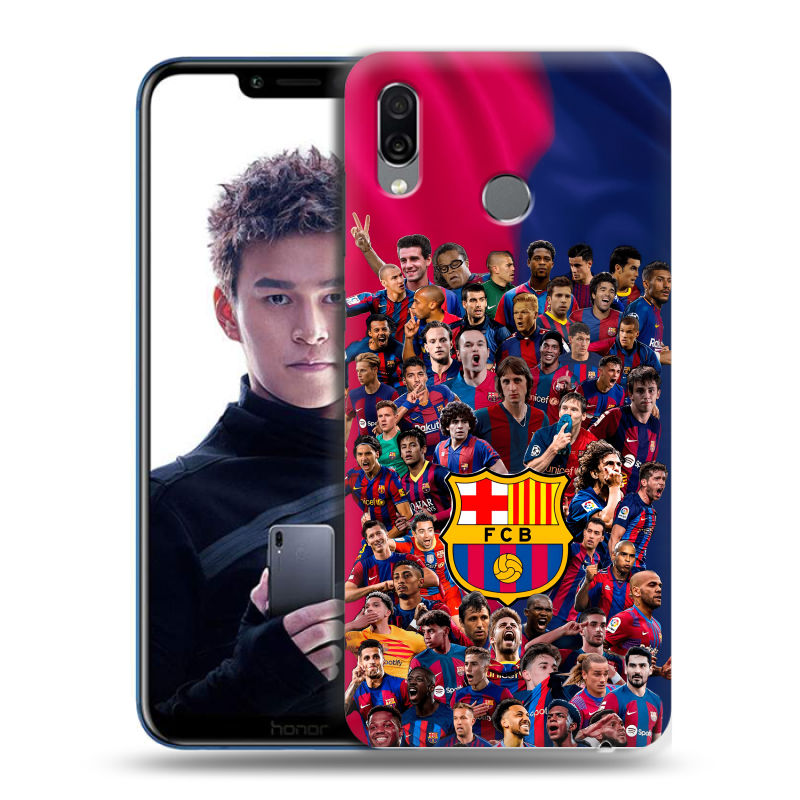 Силиконовый чехол на Huawei Honor Play с принтом Барселона Barcelona Силиконовый чехол на Huawei Honor Play с принтом Барселона Barcelona
