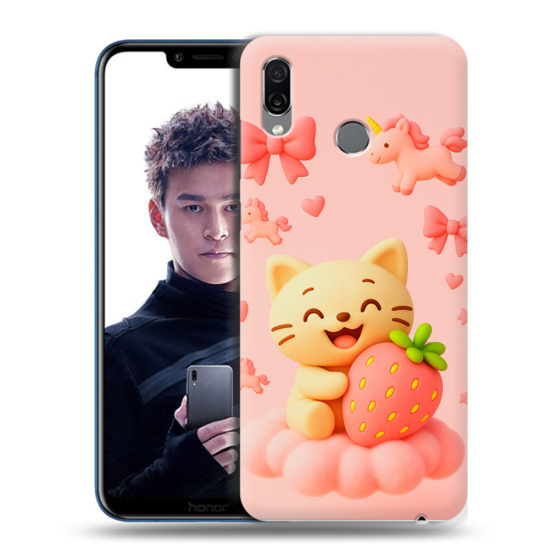 Силиконовый чехол на Huawei Honor Play с принтом для девочек Силиконовый чехол на Huawei Honor Play с принтом для девочек