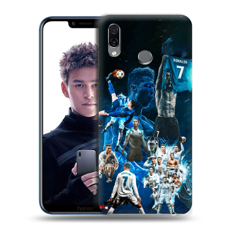 Силиконовый чехол на Huawei Honor Play с принтом Реал Роналдо Силиконовый чехол на Huawei Honor Play с принтом Реал Роналдо