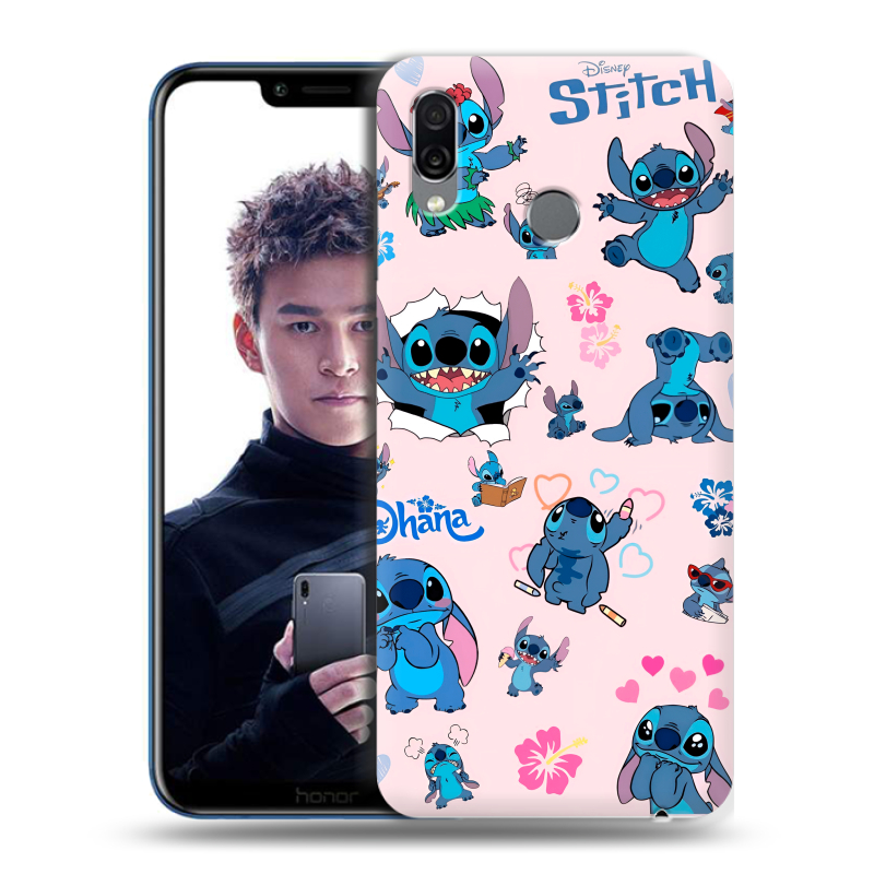 Силиконовый чехол на Huawei Honor Play с принтом Лило и Стич Силиконовый чехол на Huawei Honor Play с принтом Лило и Стич