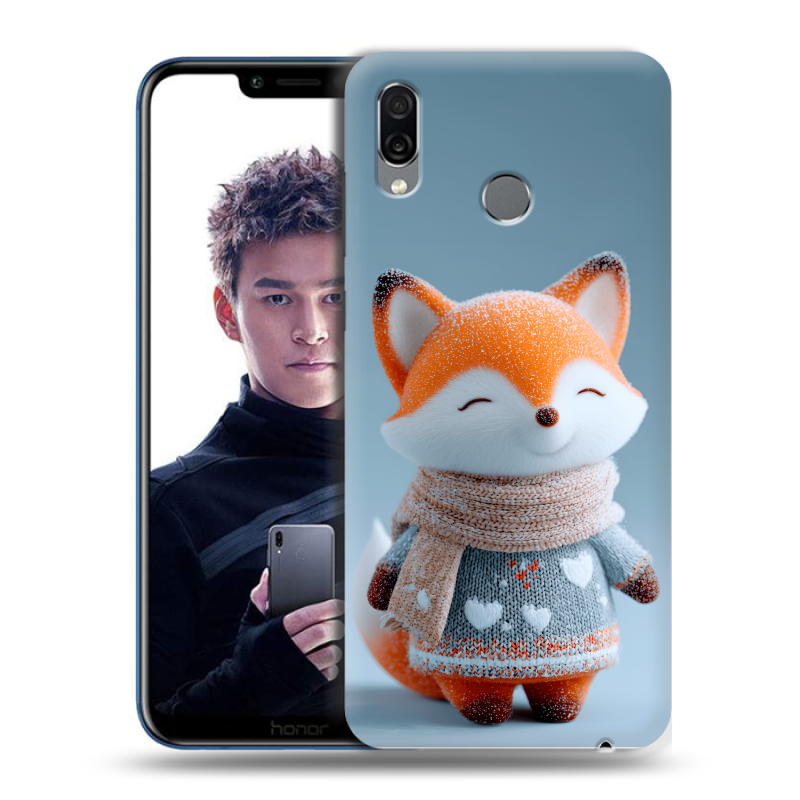 Силиконовый чехол на Huawei Honor Play с принтом Лиса Силиконовый чехол на Huawei Honor Play с принтом Лиса