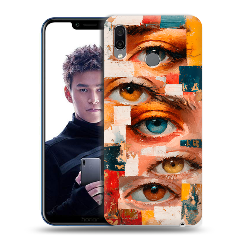 Силиконовый чехол на Huawei Honor Play с принтом Модный принт Силиконовый чехол на Huawei Honor Play с принтом Модный принт