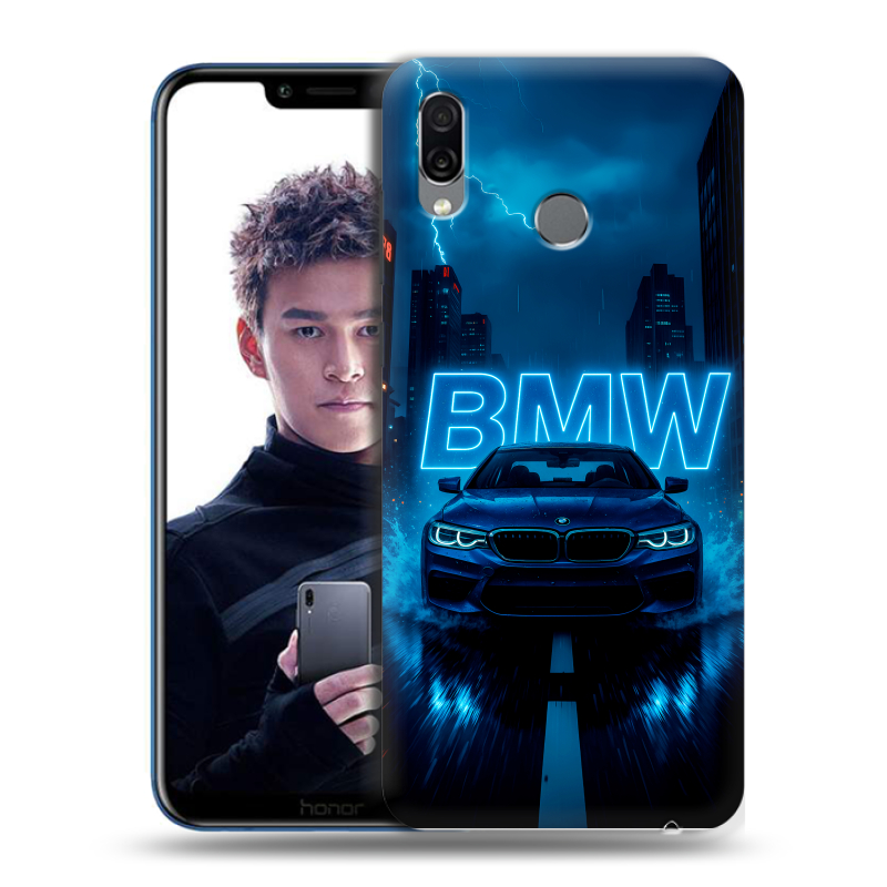 Силиконовый чехол на Huawei Honor Play с принтом BMW БМВ Силиконовый чехол на Huawei Honor Play с принтом BMW БМВ
