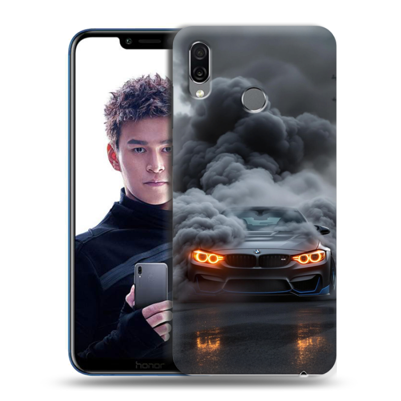 Силиконовый чехол на Huawei Honor Play с принтом BMW БМВ Силиконовый чехол на Huawei Honor Play с принтом BMW БМВ