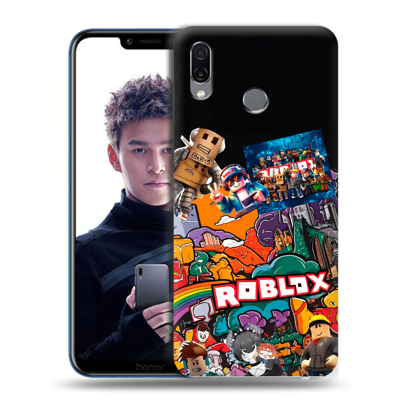 Силиконовый чехол на Huawei Honor Play с принтом Roblox Роблокс Силиконовый чехол на Huawei Honor Play с принтом Roblox Роблокс