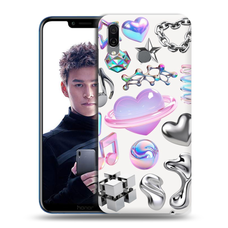 Силиконовый чехол на Huawei Honor Play с принтом Y2K Силиконовый чехол на Huawei Honor Play с принтом Y2K