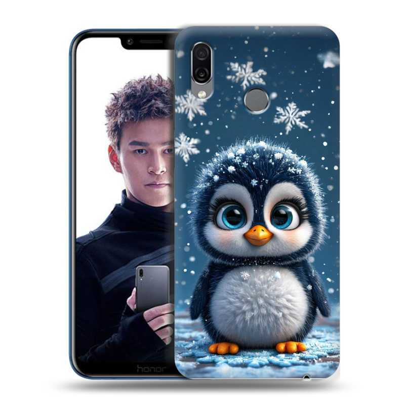 Силиконовый чехол на Huawei Honor Play с принтом Новый год Силиконовый чехол на Huawei Honor Play с принтом Новый год
