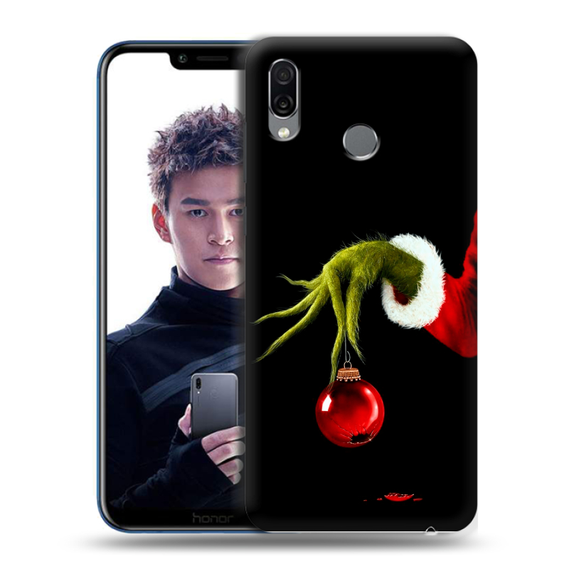 Силиконовый чехол на Huawei Honor Play с принтом Новый год Гринч Силиконовый чехол на Huawei Honor Play с принтом Новый год Гринч