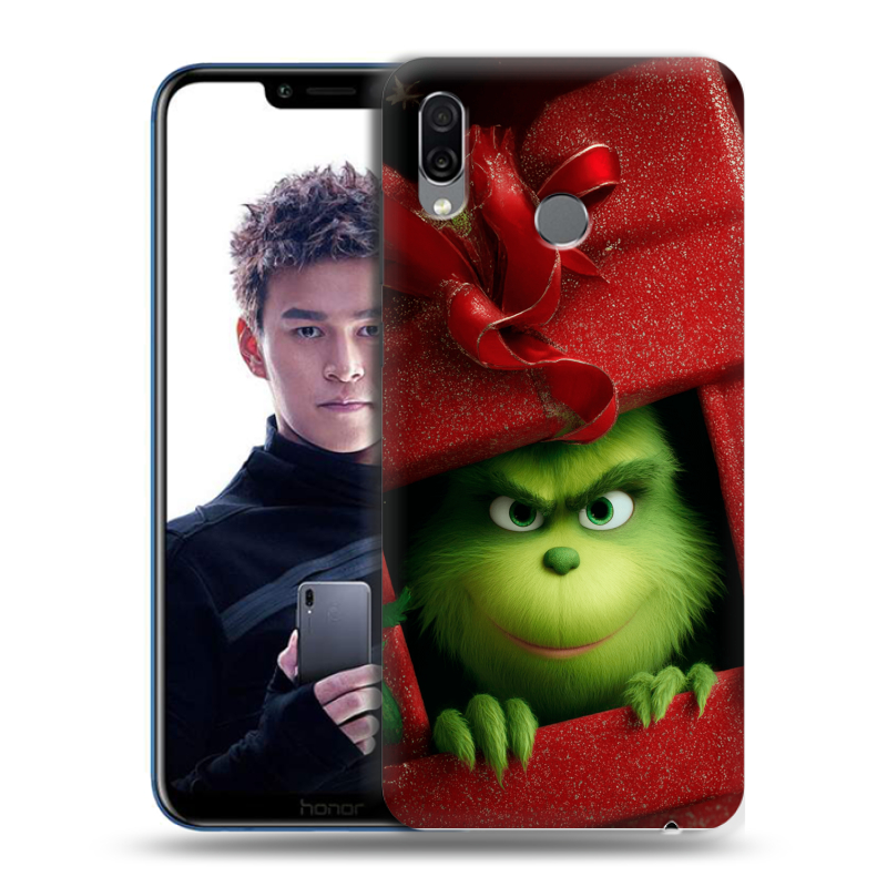 Силиконовый чехол на Huawei Honor Play с принтом Новый год Силиконовый чехол на Huawei Honor Play с принтом Новый год