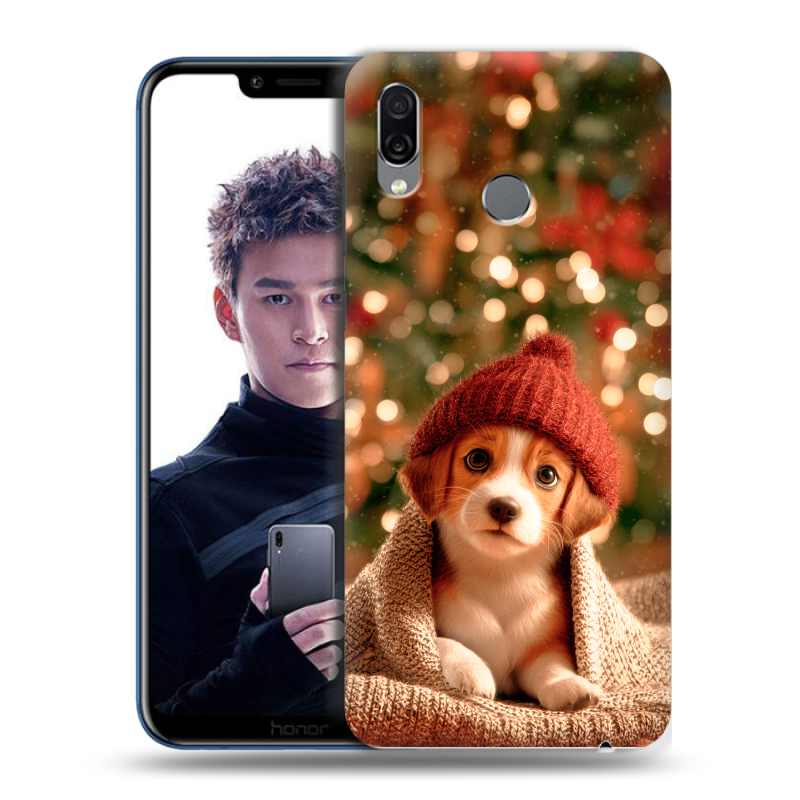 Силиконовый чехол на Huawei Honor Play с принтом Новый год Силиконовый чехол на Huawei Honor Play с принтом Новый год