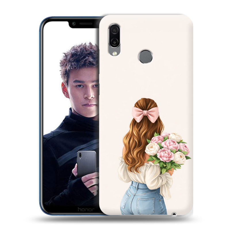 Силиконовый чехол на Huawei Honor Play с принтом женский Силиконовый чехол на Huawei Honor Play с принтом женский