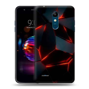 Силиконовый чехол на LG K11 Plus с принтом Яркие абстракции