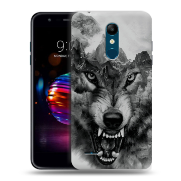 Силиконовый чехол на LG K11 Plus с принтом Волк Силиконовый чехол на LG K11 Plus с принтом Волк