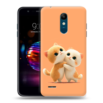 Силиконовый чехол на LG K11 Plus с принтом Милые котики Силиконовый чехол на LG K11 Plus с принтом Милые котики