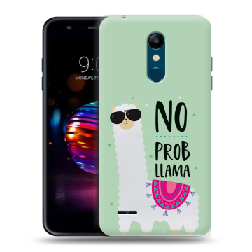 Силиконовый чехол на LG K11 Plus с принтом Лама Силиконовый чехол на LG K11 Plus с принтом Лама