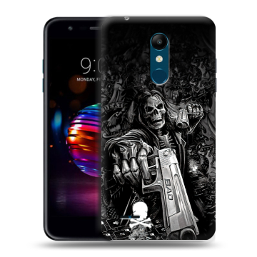 Силиконовый чехол на LG K11 Plus с принтом Скелет