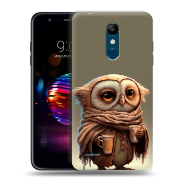 Силиконовый чехол на LG K11 Plus с принтом Сова