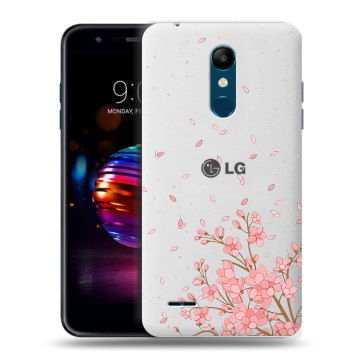 Силиконовый чехол на LG K11 Plus с принтом Ветка сакуры Силиконовый чехол на LG K11 Plus с принтом Ветка сакуры