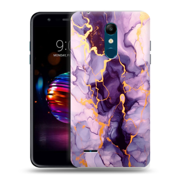Силиконовый чехол на LG K11 Plus с принтом Мрамор