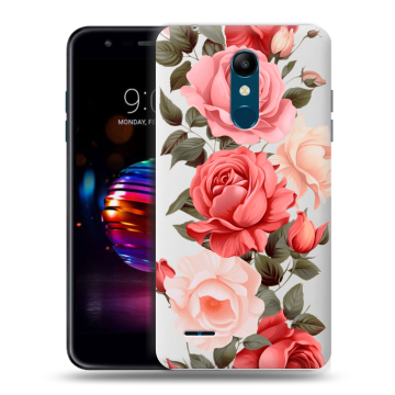 Силиконовый чехол на LG K11 Plus с принтом Розы Силиконовый чехол на LG K11 Plus с принтом Розы