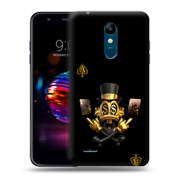 Силиконовый чехол на LG K11 Plus с принтом Золотой скрудж макдак