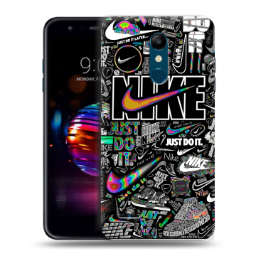 Силиконовый чехол на LG K11 Plus с принтом Найк