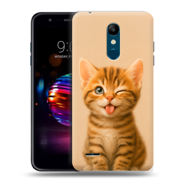 Силиконовый чехол на LG K11 Plus с принтом котенок Силиконовый чехол на LG K11 Plus с принтом котенок