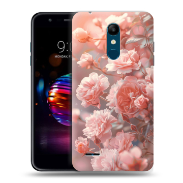 Силиконовый чехол на LG K11 Plus с принтом Розовые розы Силиконовый чехол на LG K11 Plus с принтом Розовые розы