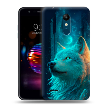 Силиконовый чехол на LG K11 Plus с принтом бабочки саккура