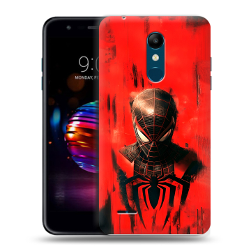 Силиконовый чехол на LG K11 Plus с принтом человек паук spiderman