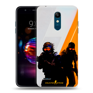 Силиконовый чехол на LG K11 Plus с принтом Контер страйк Counter strike