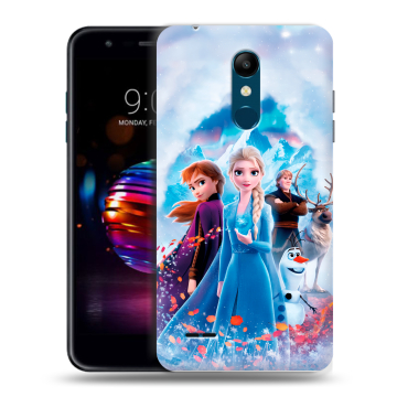 Силиконовый чехол на LG K11 Plus с принтом Холодное сердце Frozen