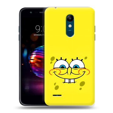Силиконовый чехол на LG K11 Plus с принтом спанчбоб спанч боб