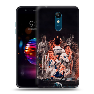 Силиконовый чехол на LG K11 Plus с принтом Реал Роналдо Real Ronaldo