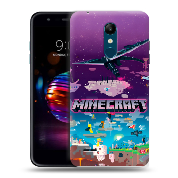 Силиконовый чехол на LG K11 Plus с принтом Майнкрафт Minecraft Силиконовый чехол на LG K11 Plus с принтом Майнкрафт Minecraft