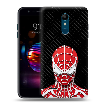 Силиконовый чехол на LG K11 Plus с принтом человек паук spiderman