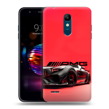 Силиконовый чехол на LG K11 Plus с принтом Мерседес Mercedes AMG