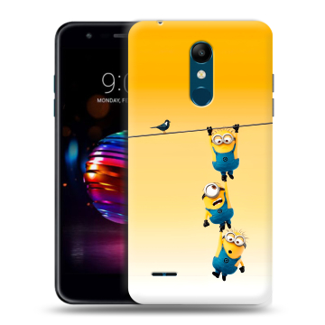 Силиконовый чехол на LG K11 Plus с принтом Миньоны Силиконовый чехол на LG K11 Plus с принтом Миньоны
