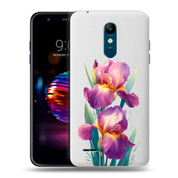 Силиконовый чехол на LG K11 Plus с принтом Цветы орхидеи