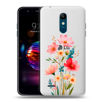 Силиконовый чехол на LG K11 Plus с принтом Цветы