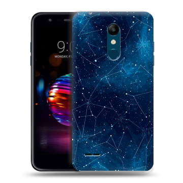 Силиконовый чехол на LG K11 Plus с принтом Космос звезды