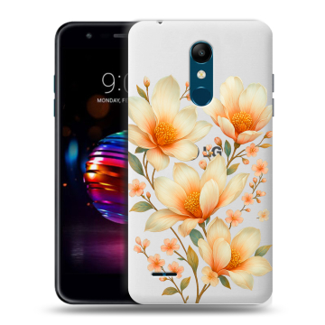 Силиконовый чехол на LG K11 Plus с принтом Цветы