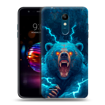 Силиконовый чехол на LG K11 Plus с принтом Медведь
