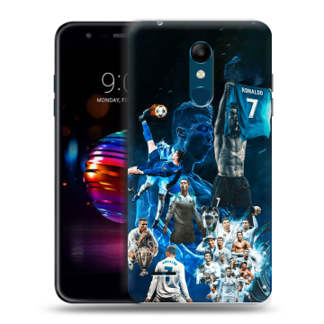 Силиконовый чехол на LG K11 Plus с принтом Реал Роналдо