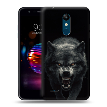 Силиконовый чехол на LG K11 Plus с принтом Волк