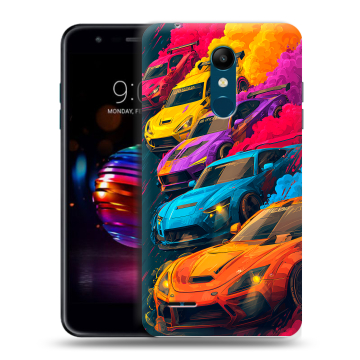 Силиконовый чехол на LG K11 Plus с принтом Тачки