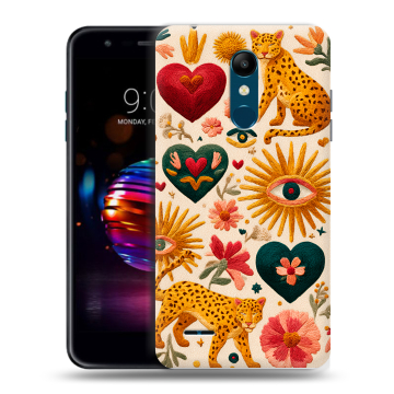 Силиконовый чехол на LG K11 Plus с принтом Модный принт