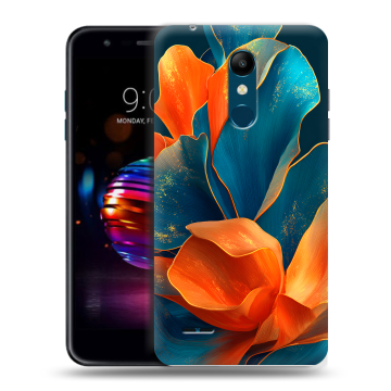 Силиконовый чехол на LG K11 Plus с принтом Цветы